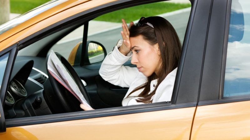Rockalnd County woman receiving a moving violation woman receivingmoving violation in Rockland County